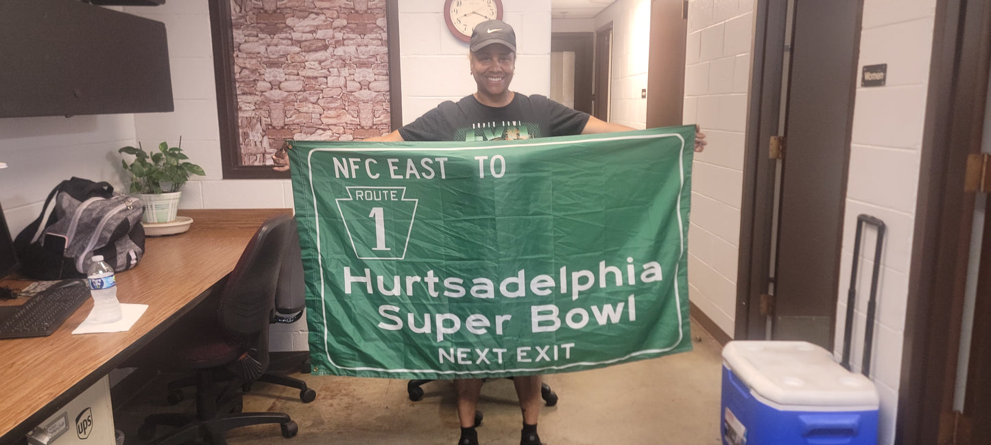 Jalen Hurts Hurtsadelphia 3 x 5 Flag - Premium Flag from HurtsAdelphia - Just $18.99! Shop now at HurtsAdelphia