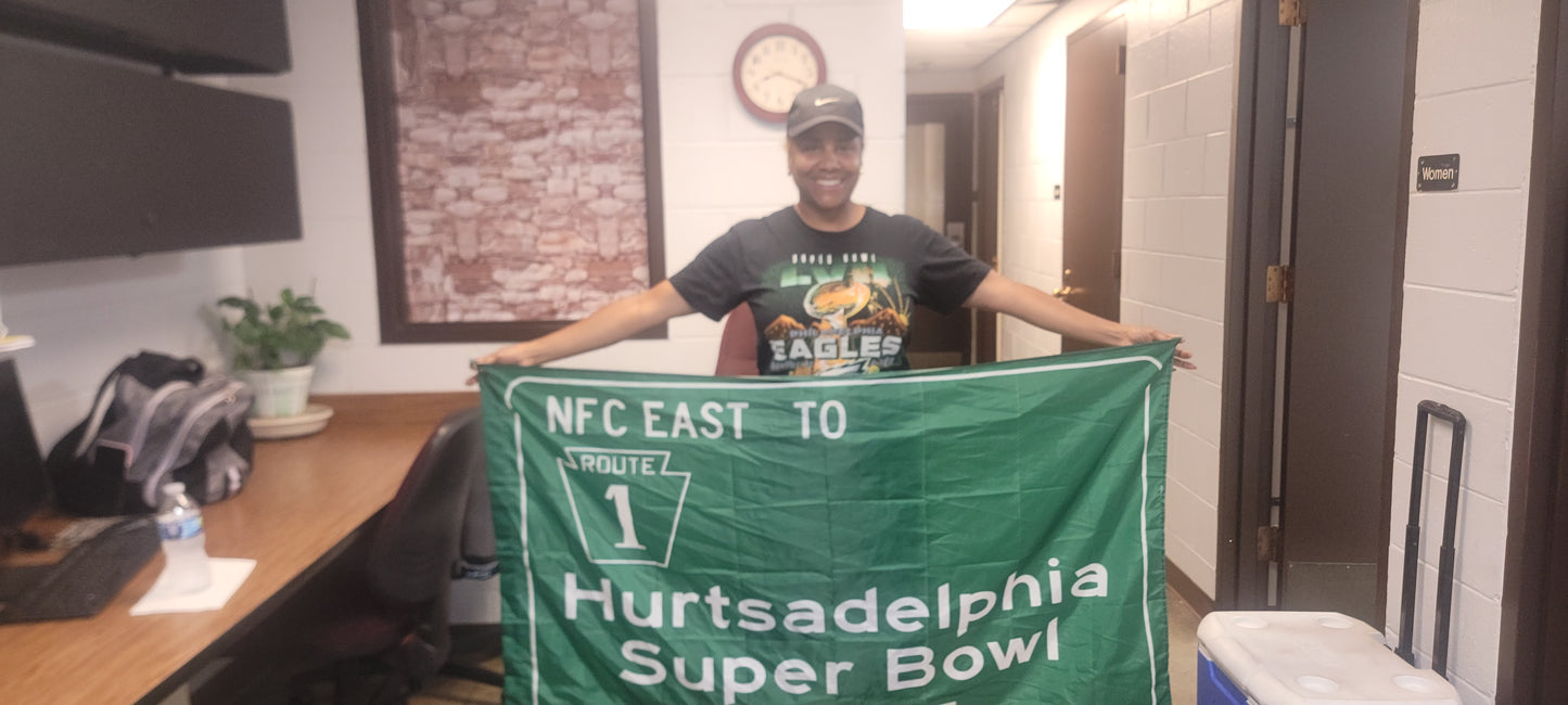 Jalen Hurts Hurtsadelphia 3 x 5 Flag - Premium Flag from HurtsAdelphia - Just $18.99! Shop now at HurtsAdelphia