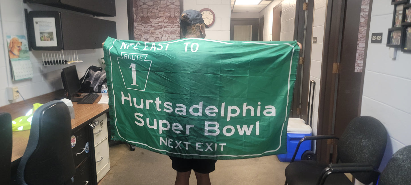 Jalen Hurts Hurtsadelphia 3 x 5 Flag - Premium Flag from HurtsAdelphia - Just $18.99! Shop now at HurtsAdelphia