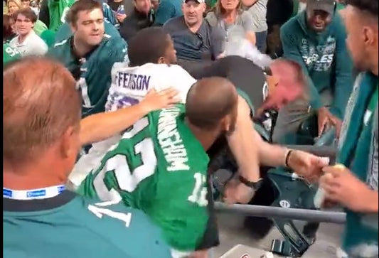 Watch: Eagles and Viking Fan Fight Another Eagle Fan